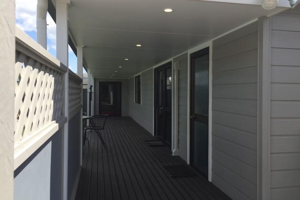 Verandah facing pool