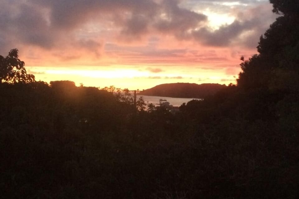 View from Balcony - sun rise over Halfmoon Bay