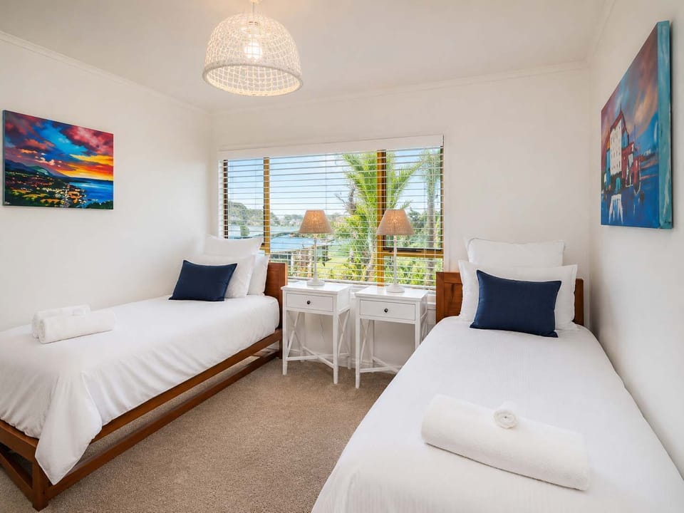 Bedroom 3 has 2 single beds and 2 trundle beds