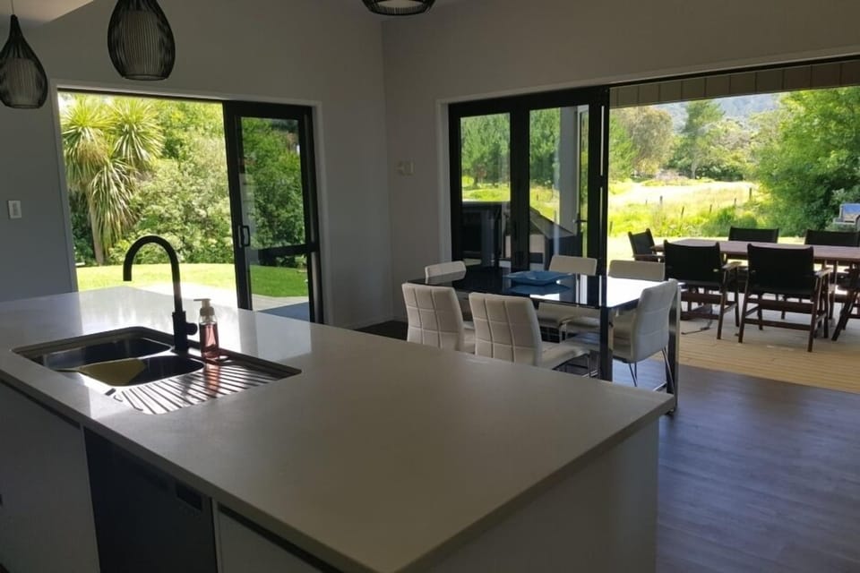 Inside from kitchen looking out