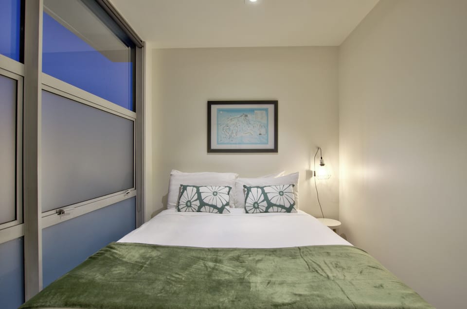 Second bedroom with double bed.