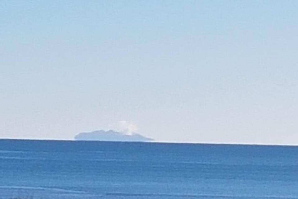White Island in the distance