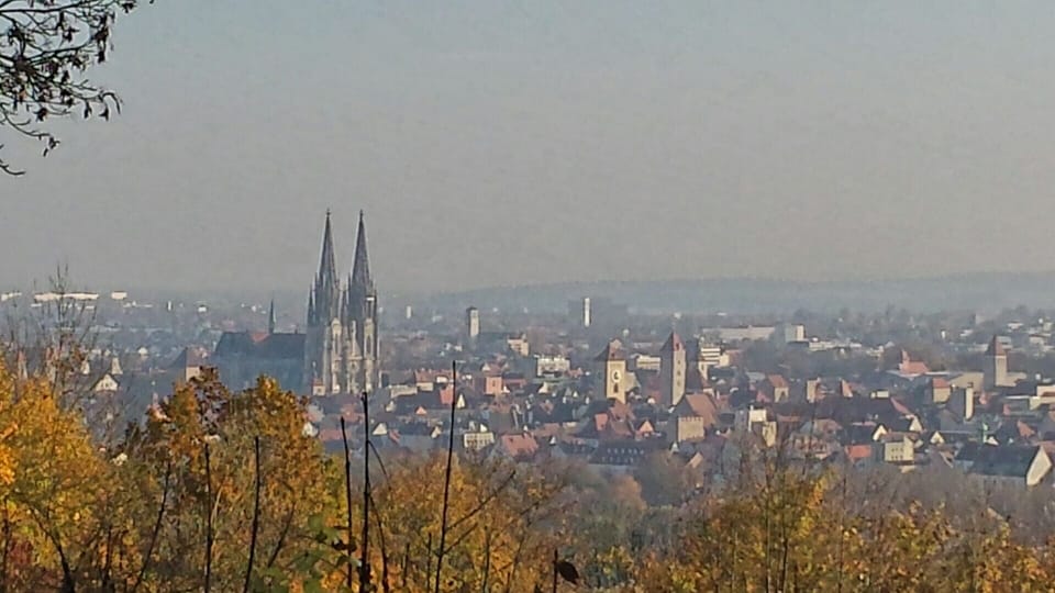 View of the city from outside the apartment