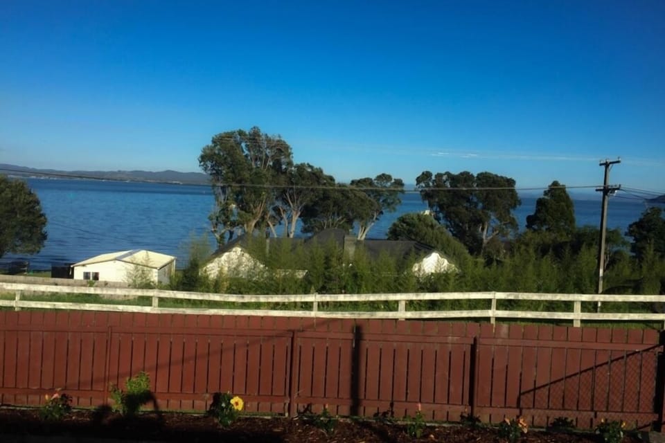 You don't need to move off the deck to enjoy the beauty Mcleod Bay has to offer