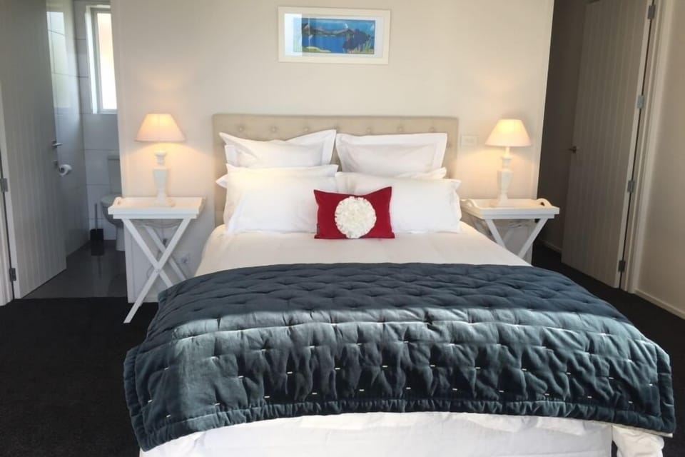 bedroom with views across the Bay