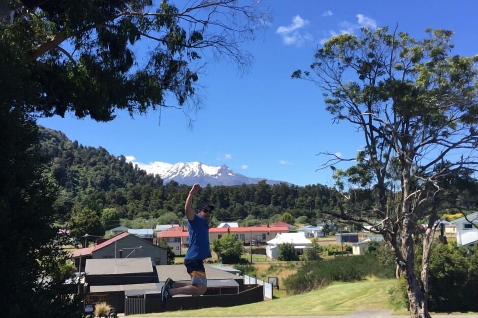 View of mt from top of rear section by the pub
