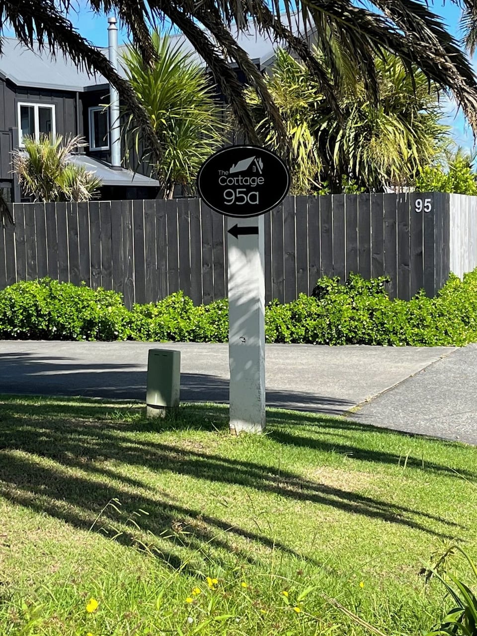 Turn left here, then second house on the right