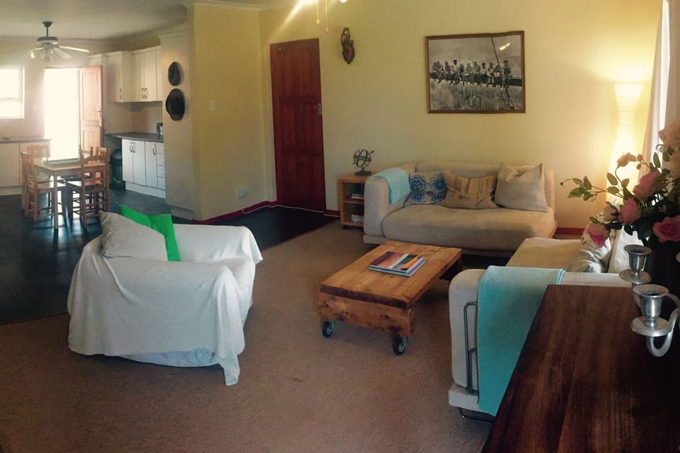 The cosy living room gives comfort to wind down after an active day outdoors