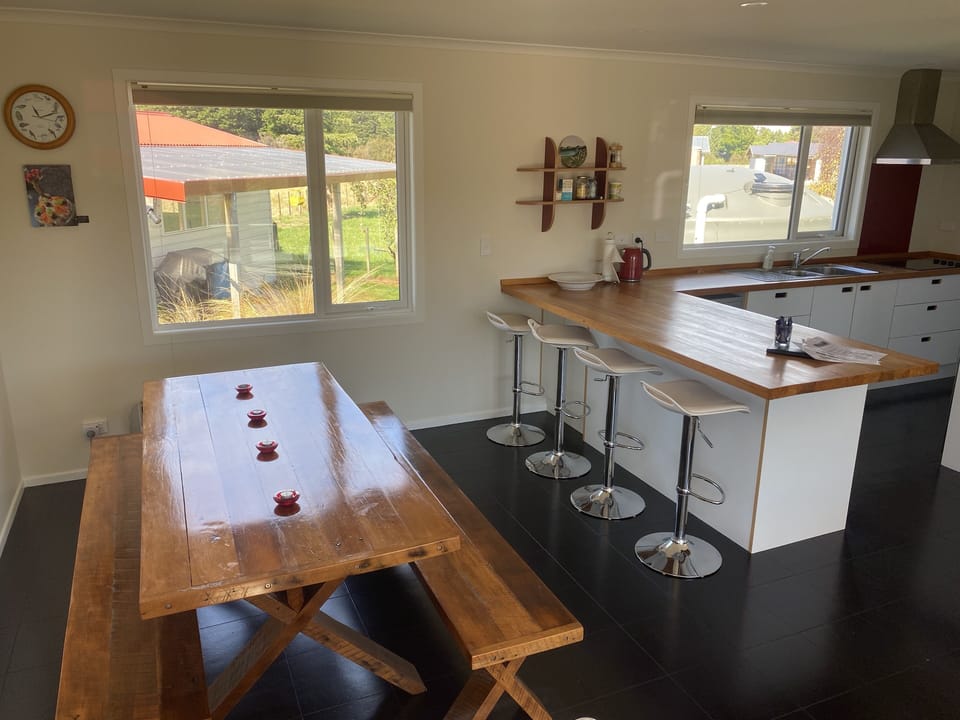 Dining and kitchen