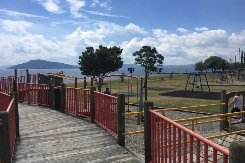 huge adventure playground minutes walk away