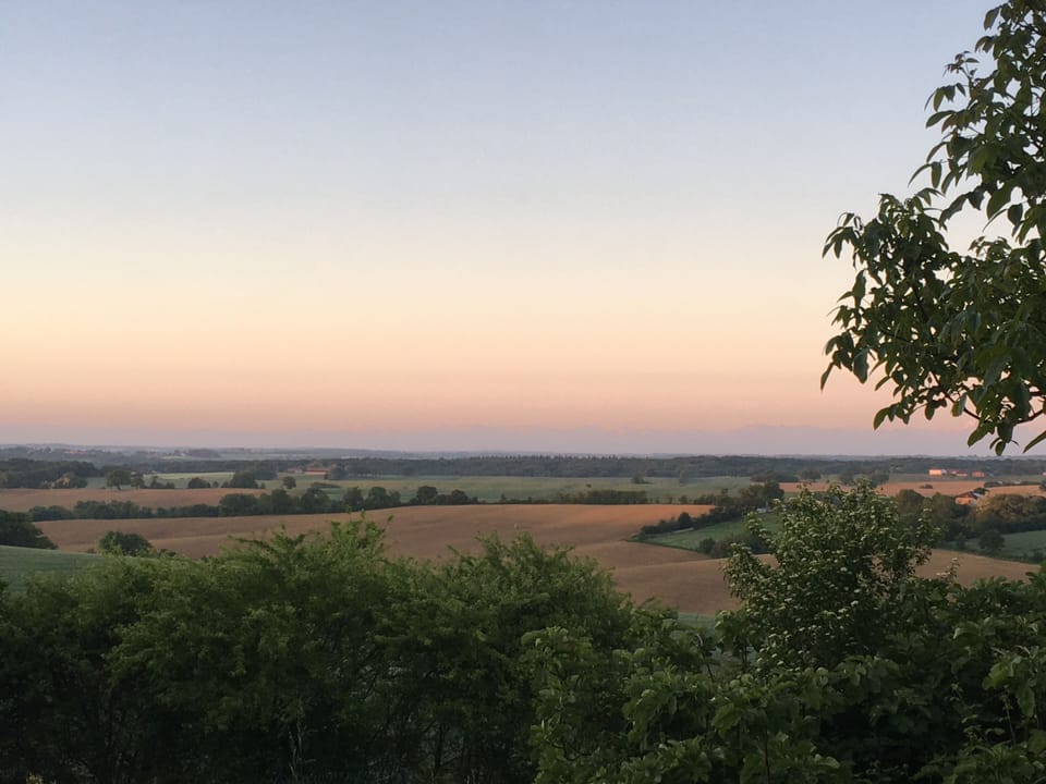 view across to the Pyrennes
