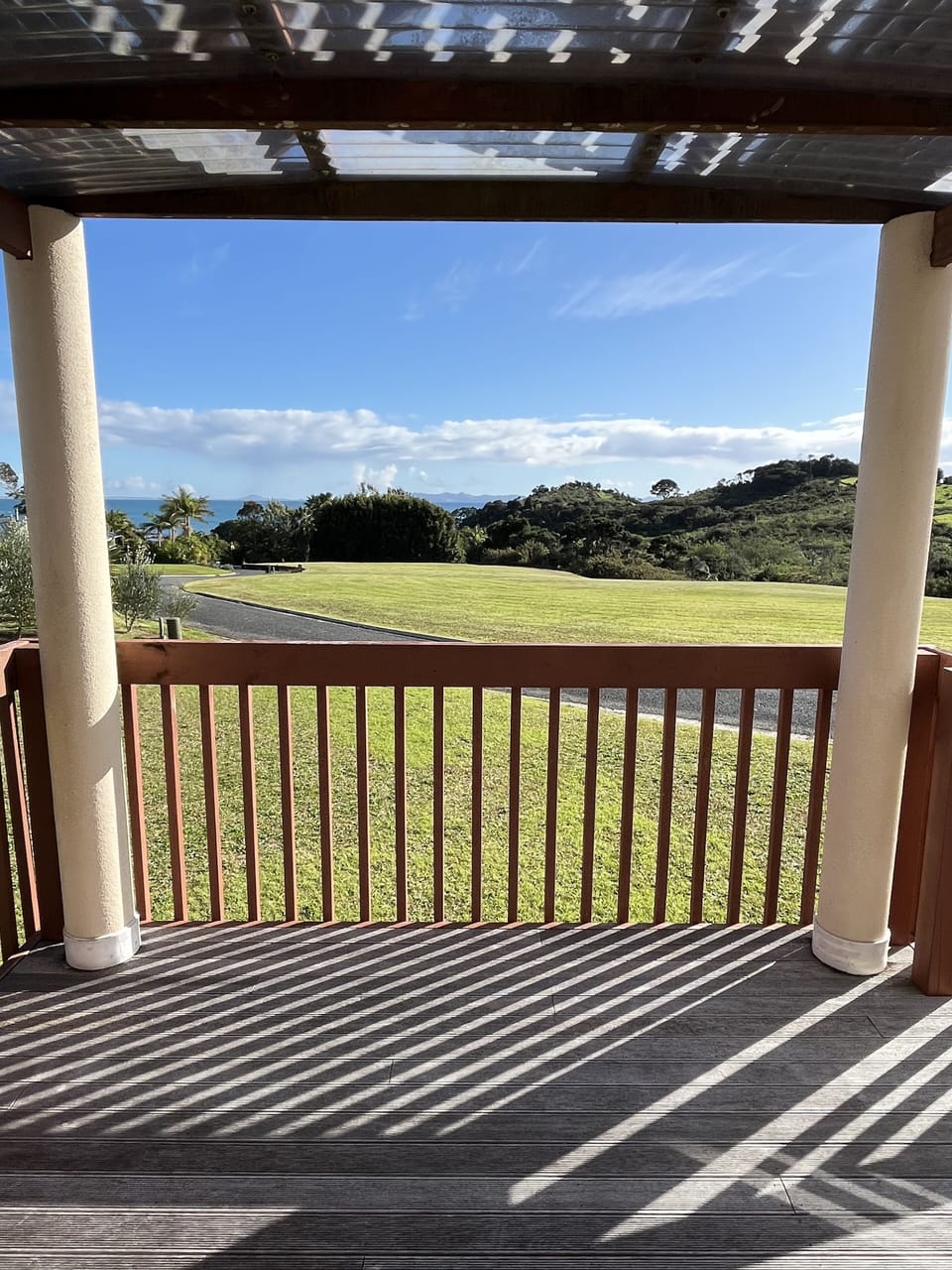 Views from the covered front deck
