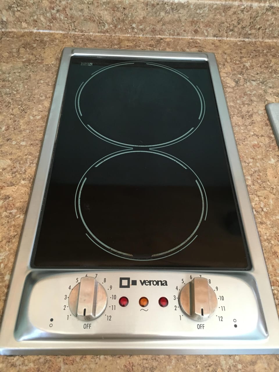 Two-burner stove top.