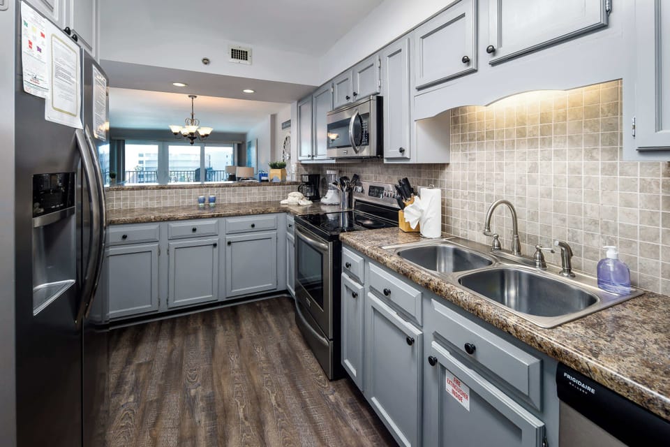 Fully stocked kitchen