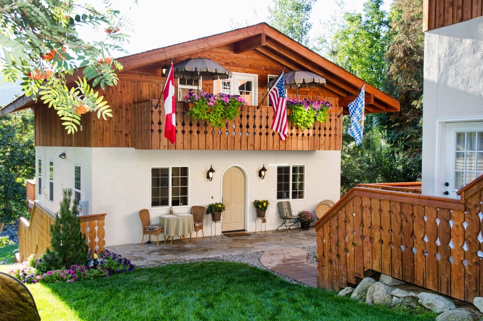 Haus Hanika has 3 suites and is right on the River! Alpine Suite is luxurious.