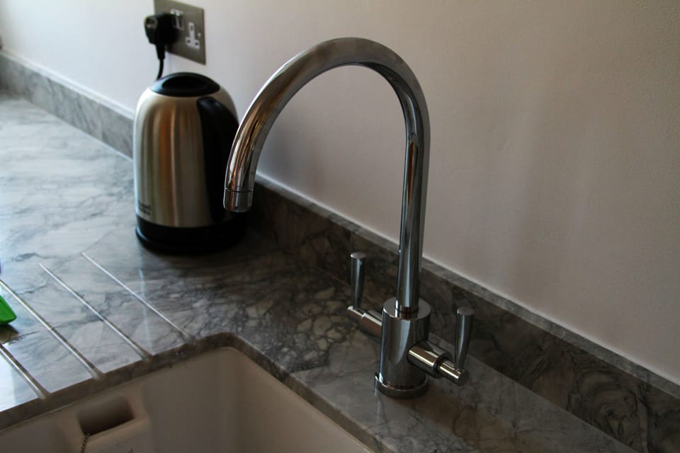 ...with a German-made kitchen tap.
