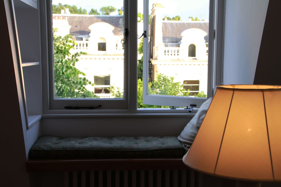 The window seat...