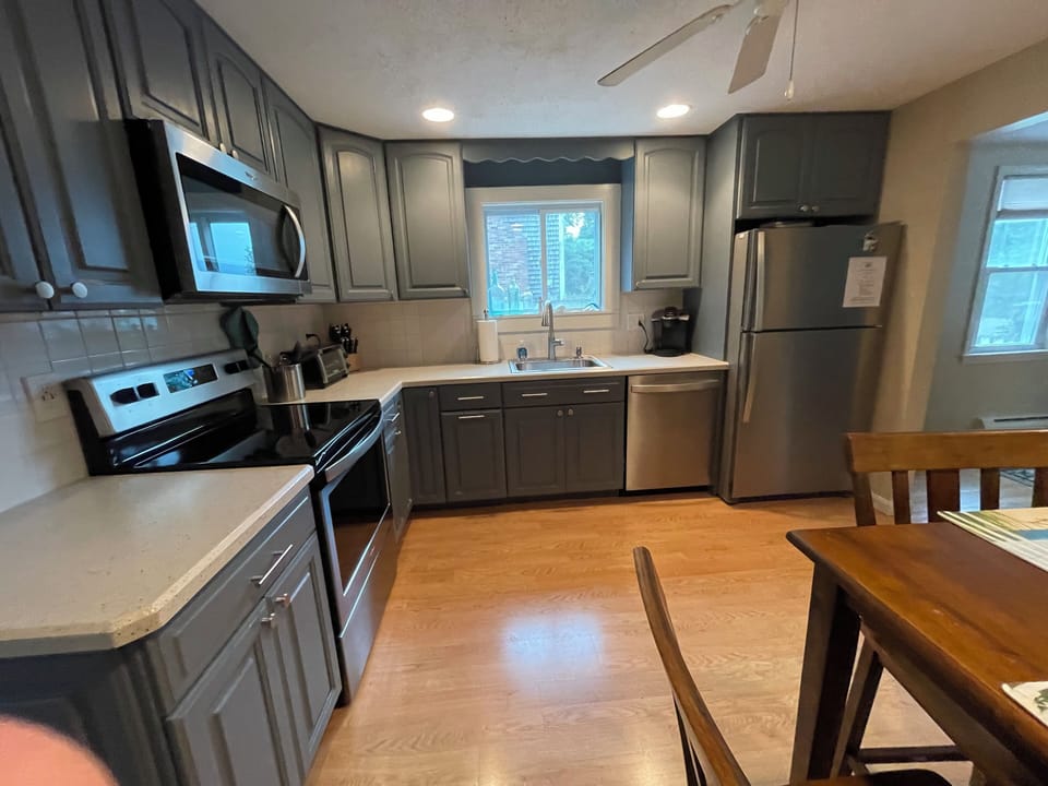 Kitchen view looking from the hall.
