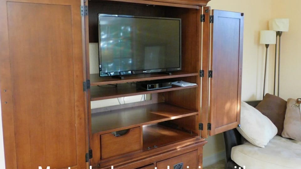 Watch tv from bed in master bedroom. 
