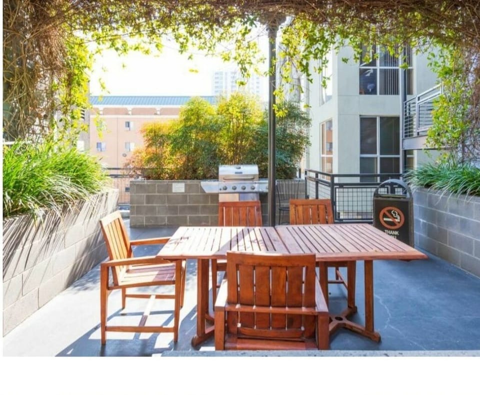 Outside BBQ grill area.