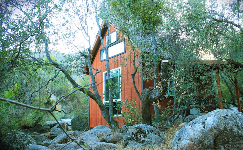 The Playhouse. Off grid tiny house tucked away in the trees.