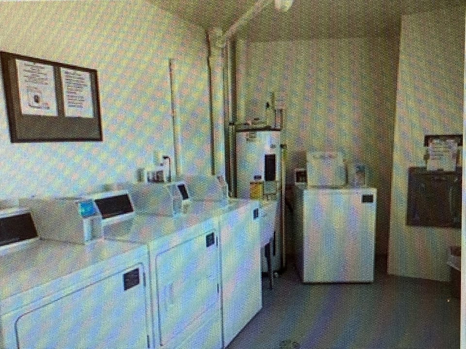 Laundry right down the hall.
$2.00 for a wash and $1.50 for dry.