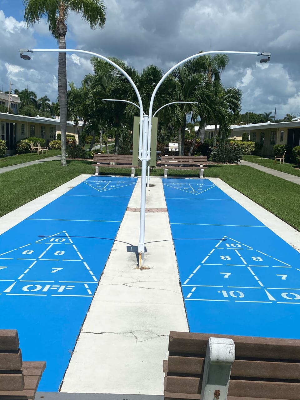 Shuffleboard courts