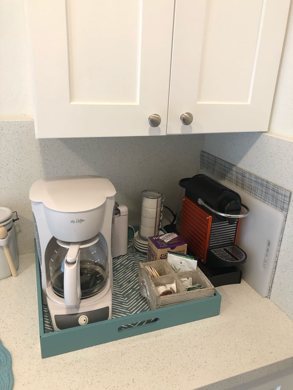 Drip coffee and Nespresso machine