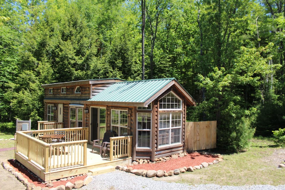 Log Cabin Tiny Home Vacation Rental Property