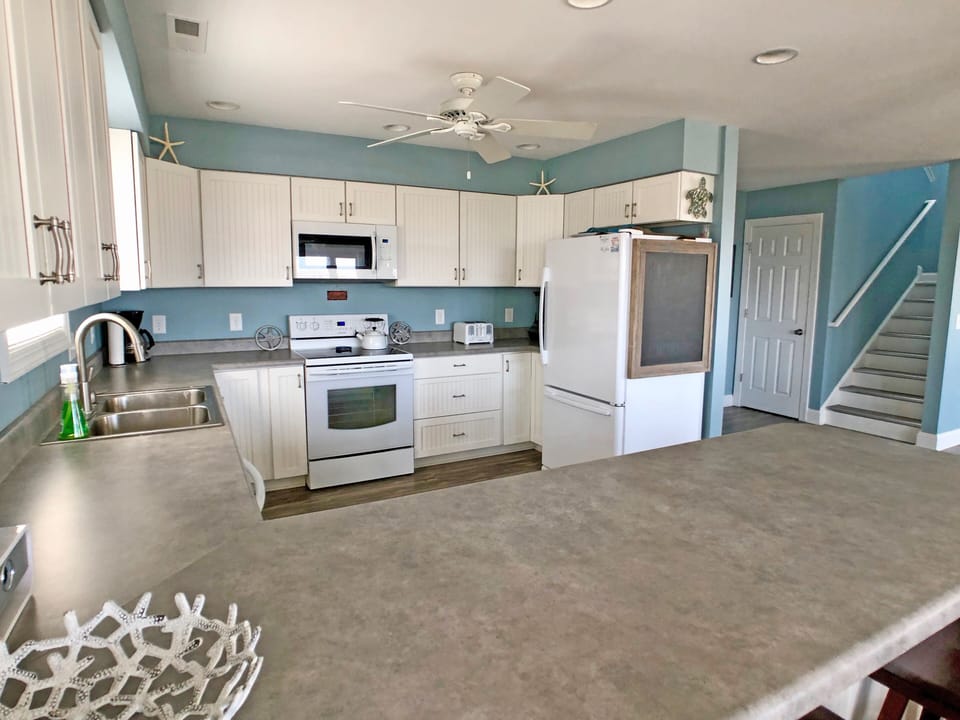 Kitchen - open, well-equipped and spacious.