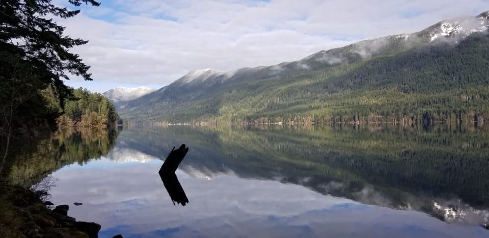 The far side of Crescent is the Spruce Railroad Trail. 