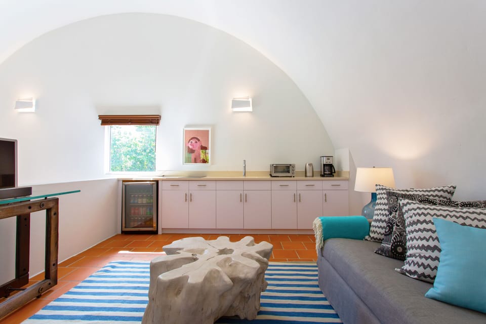 Upstairs living space and kitchenette