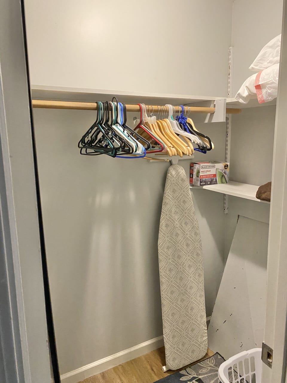 Walk in closet in Master Bedroom