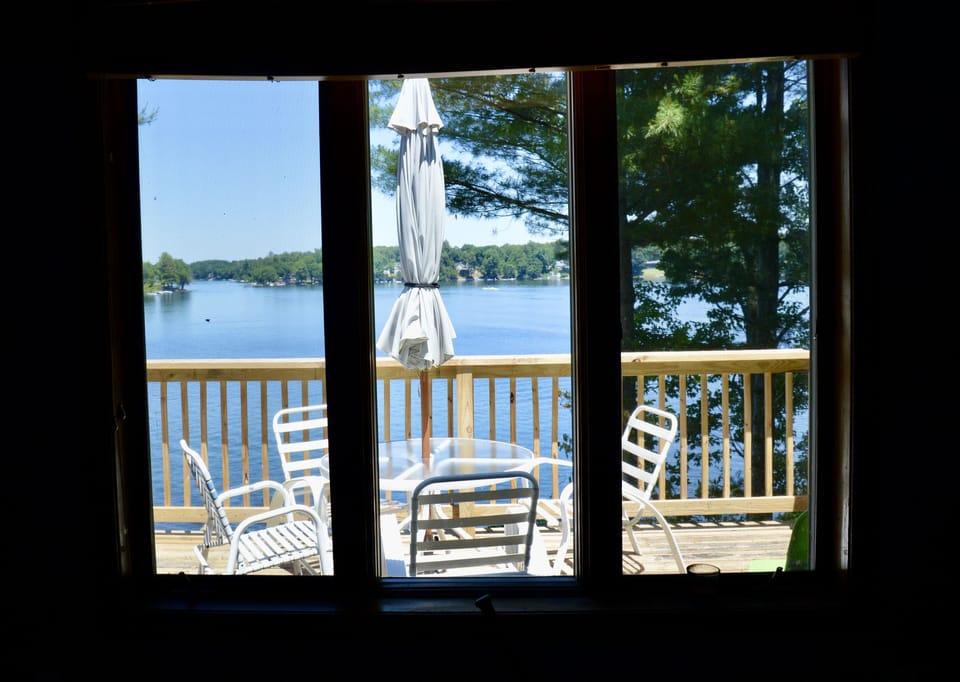 View from living room window. 
