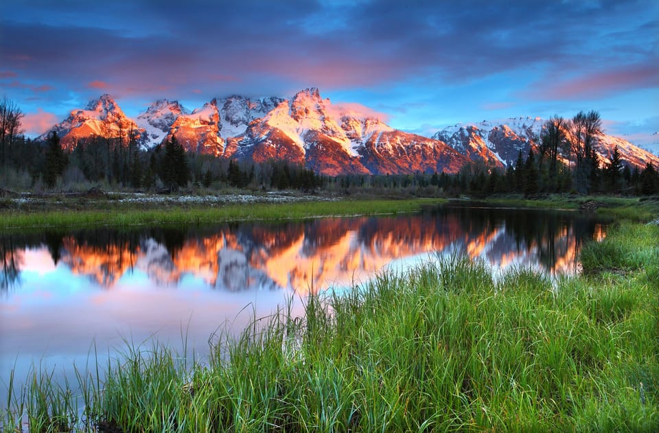 Grand Teton National Park, about 20 minutes north of town.