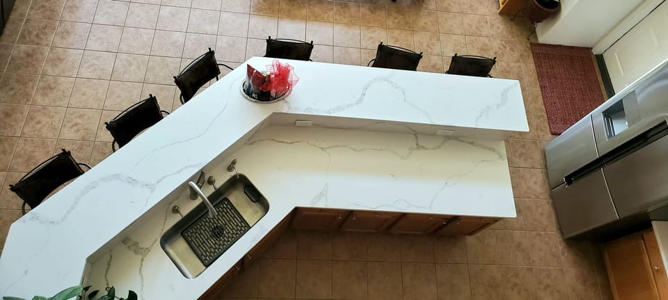 kitchen view from the second floor. 