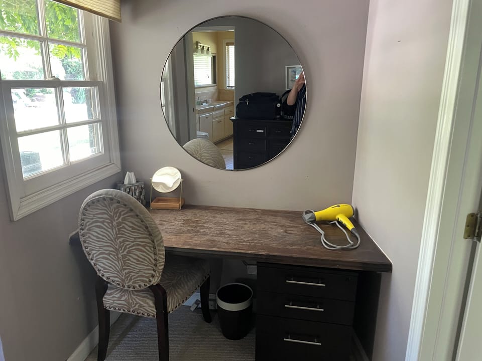 Master bedroom vanity area