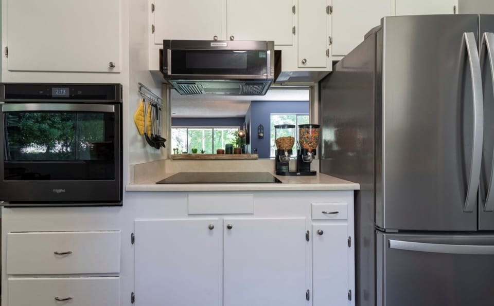 Cook in your fully equipped kitchen with high end appliances.