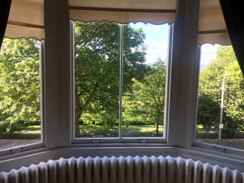 View from lounge over the park 