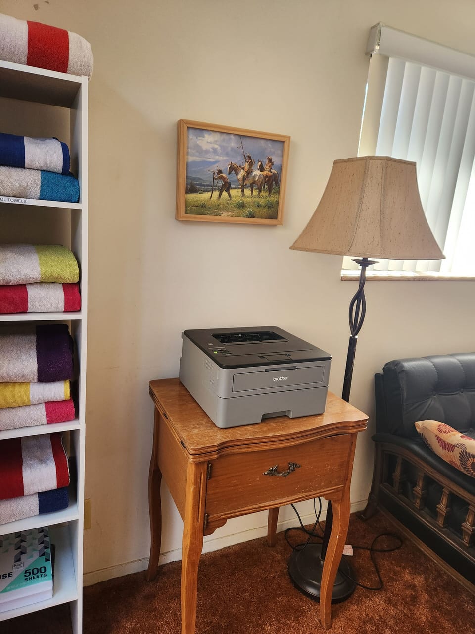 Work Station Laser Printer. Connects Via Bluetooth.