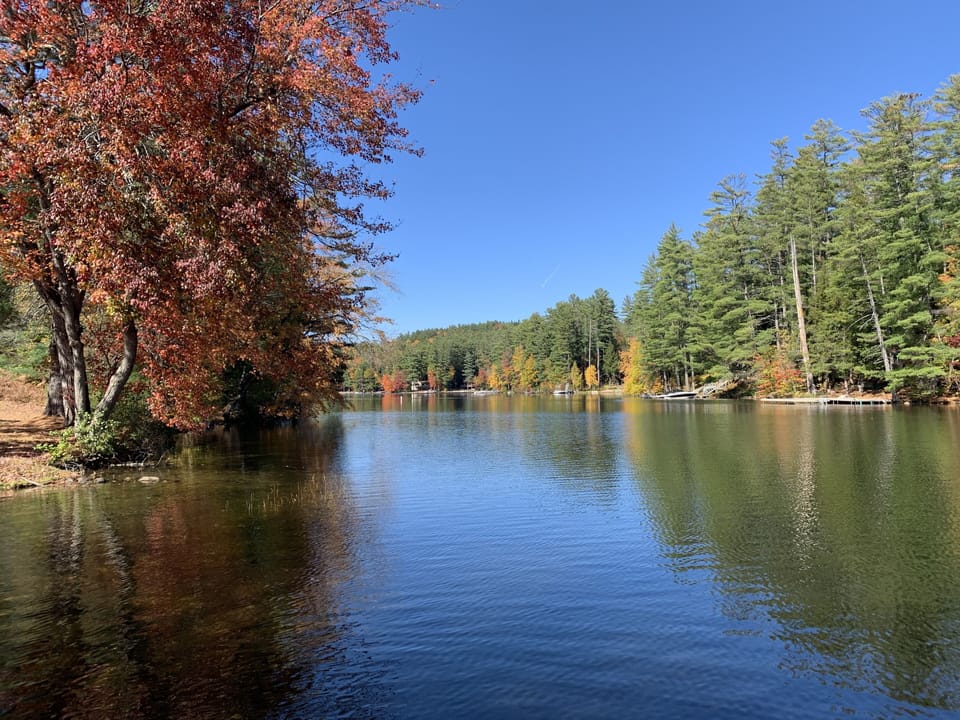 Fall foilage on Loon Lake 