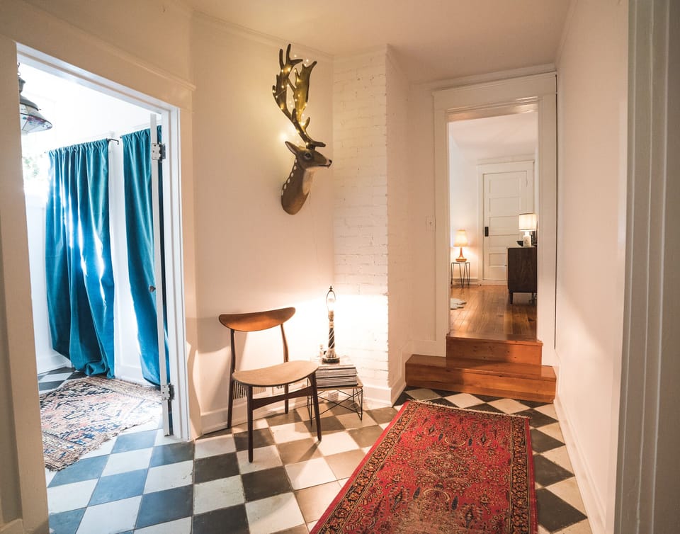 Entrance Hall with Bathroom #1 