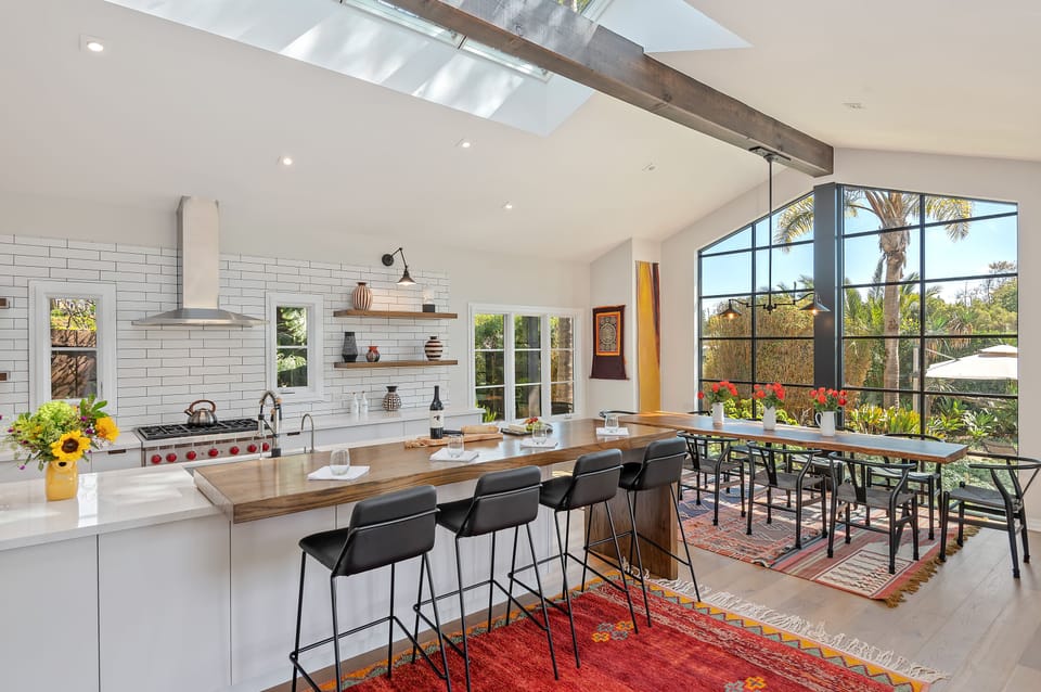 Bright and airy, this kitchen is a dream!