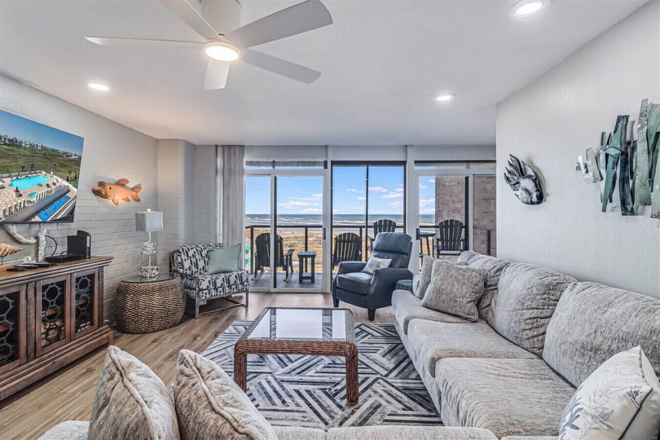 Living Room with Gulf Views