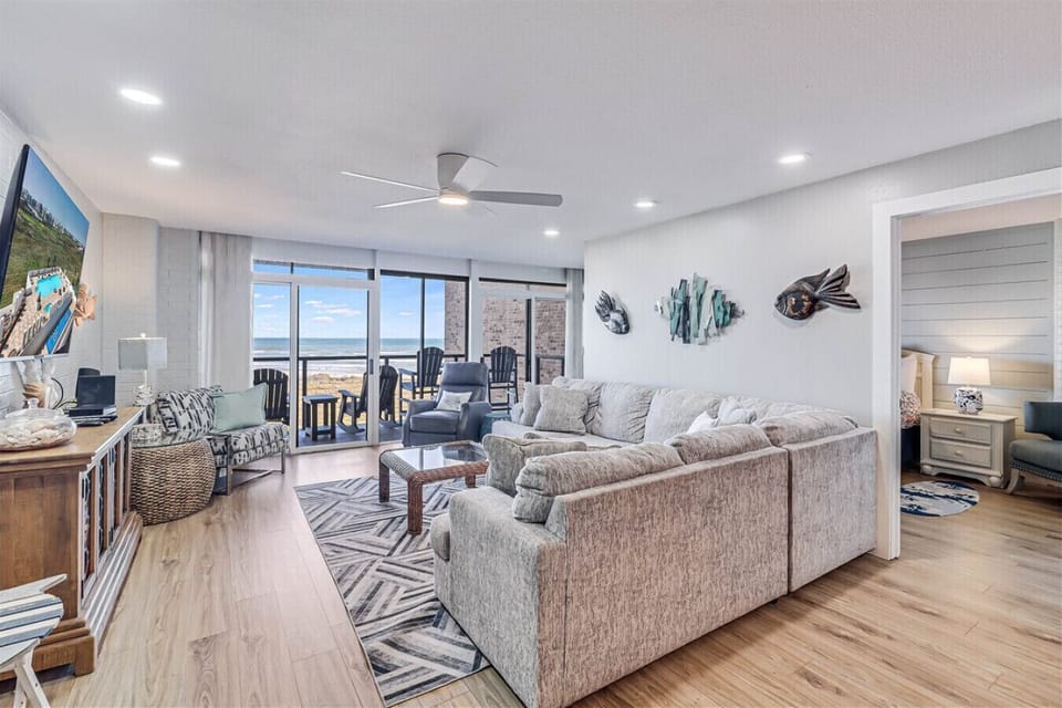 Living Room with Gulf Views