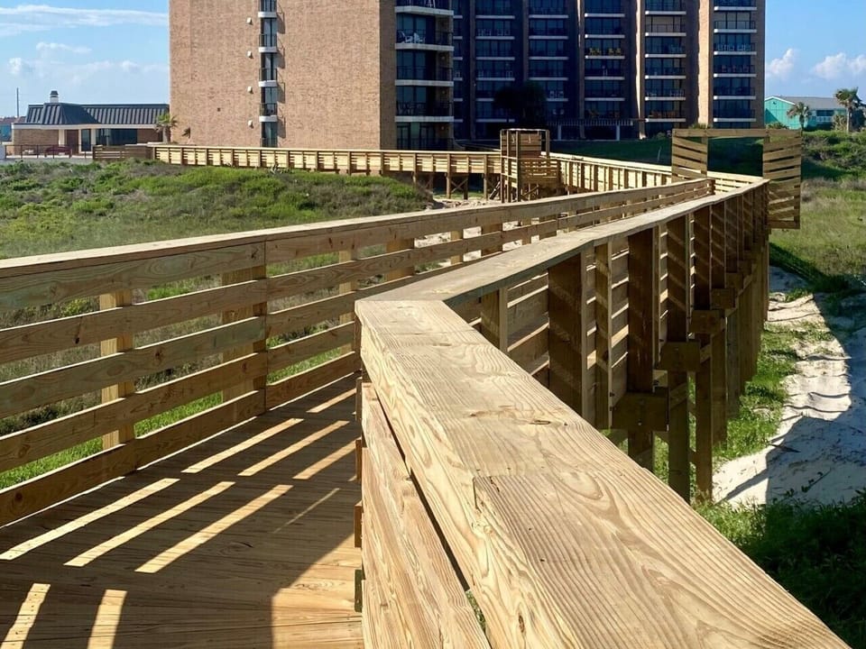 Private Boardwalk Providing Direct Access to the Beach