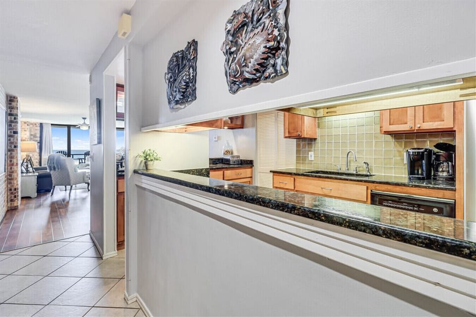 Kitchen Pass-Through & Serving Bar