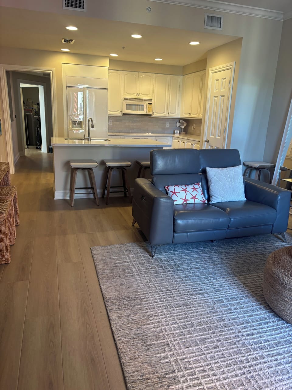Open kitchen and living space