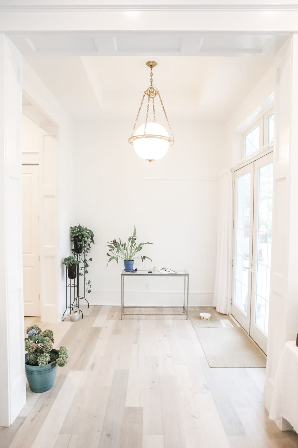 Front door and foyer. Sanctuary of natural light. Immaculately clean house.