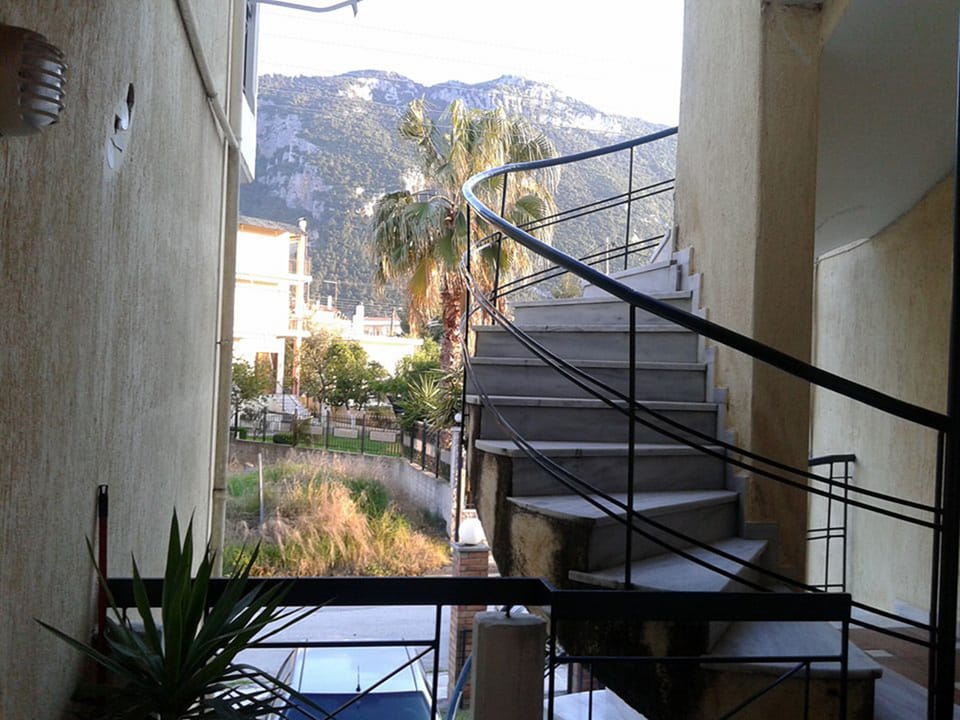 from the entrance of the house